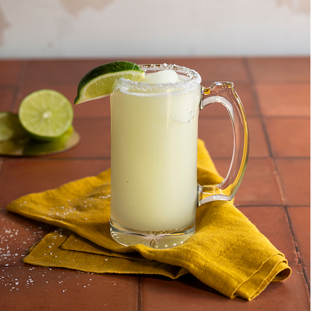 frozen margarita with lime slice